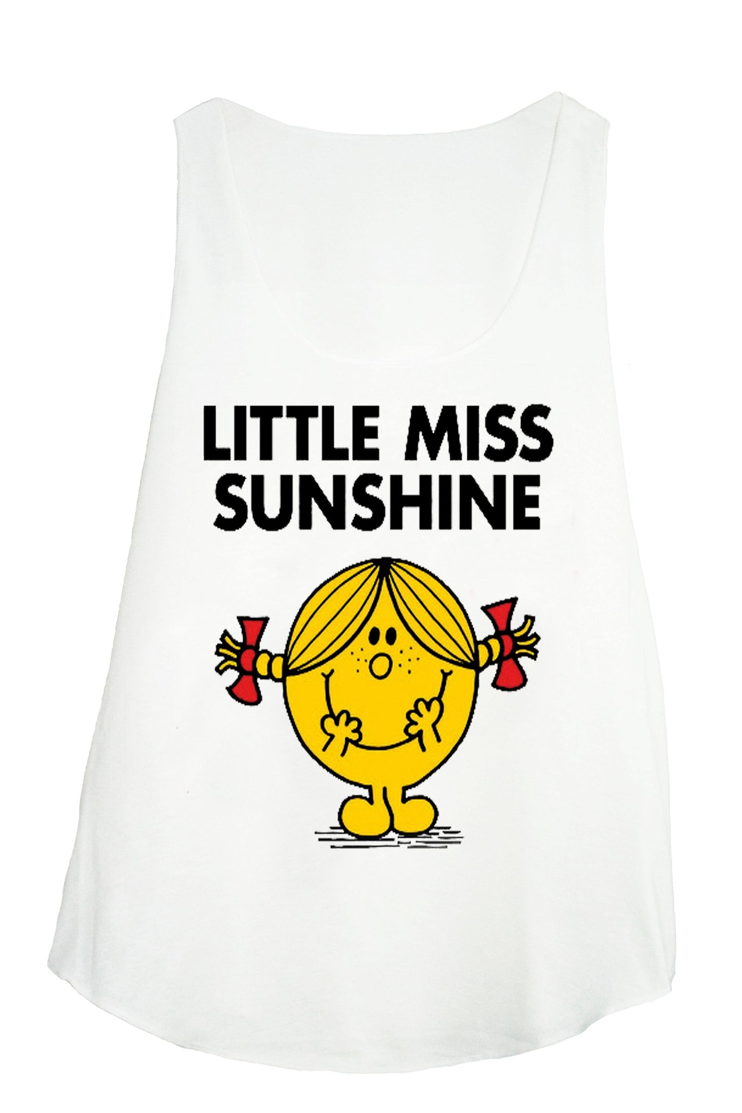 Débardeur femme couleur crème imprimé little miss sunshine - GL BOUTIK