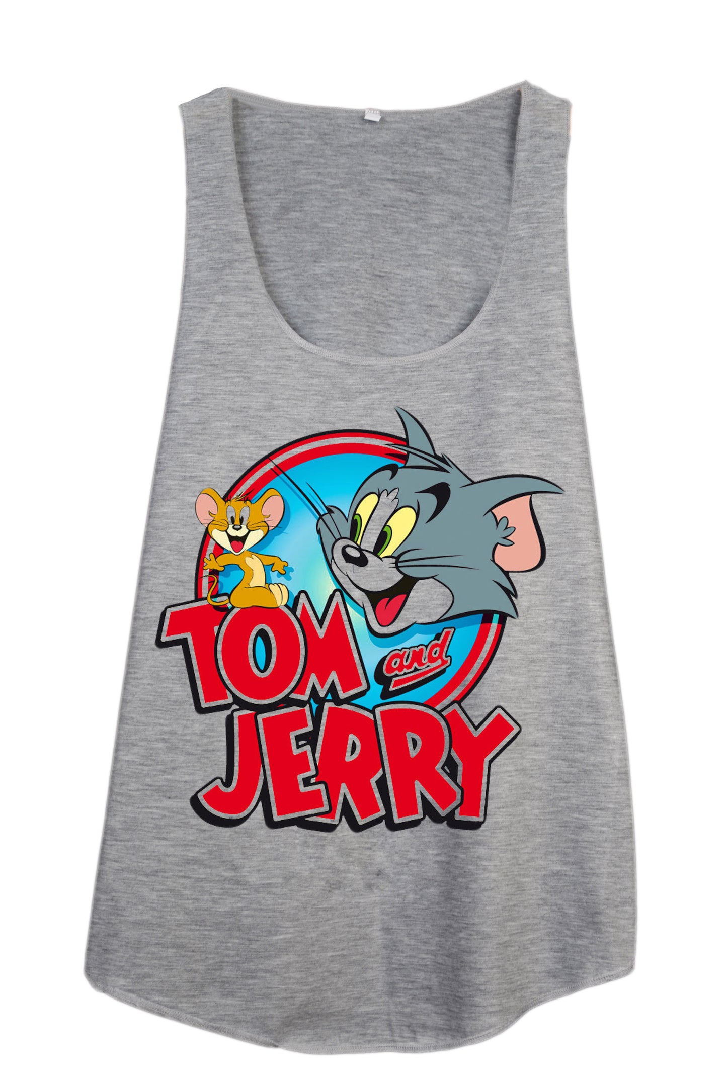 Débardeur femme gris imprimé tom et jerry - GL BOUTIK