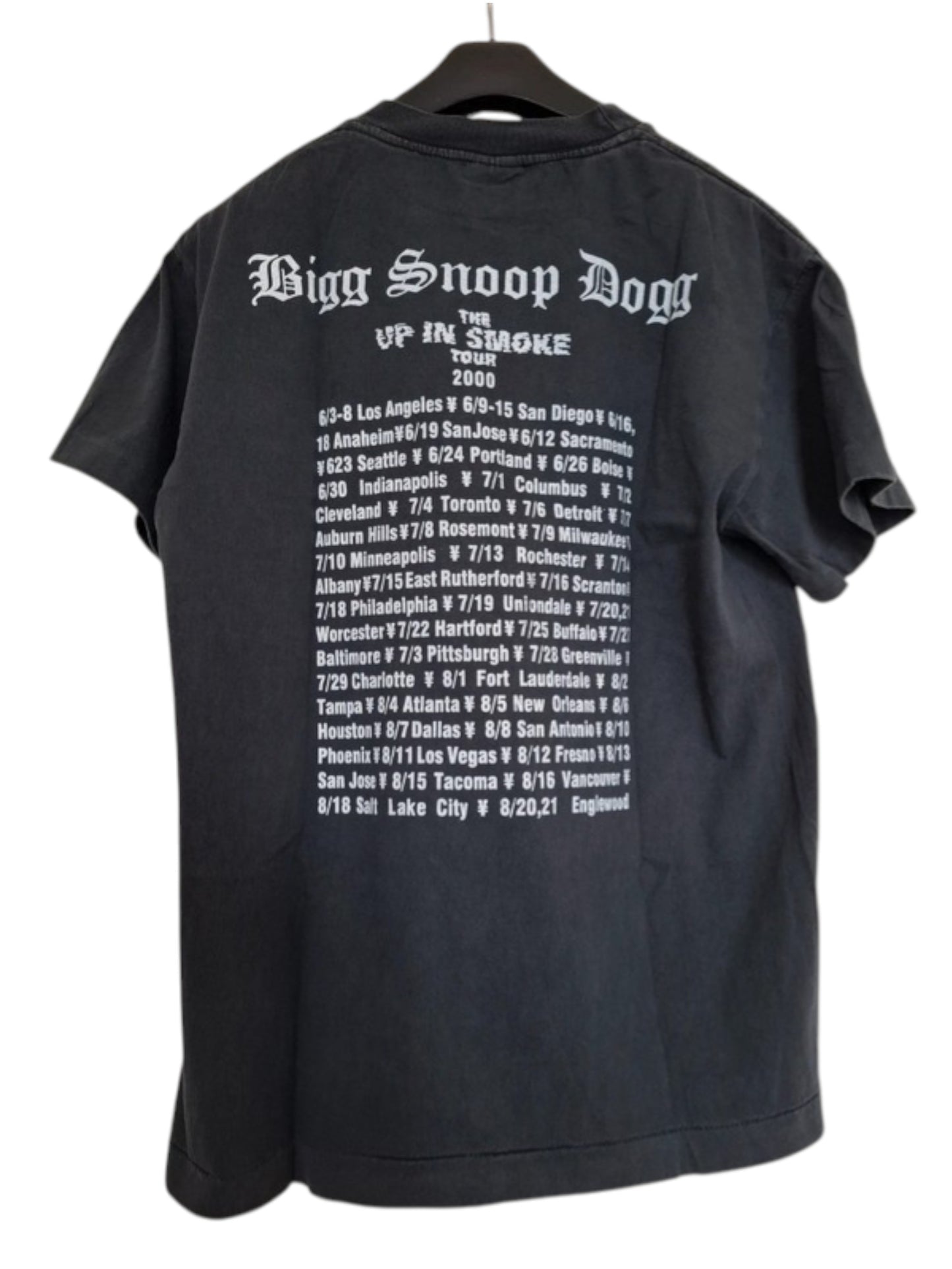 Vue dos t-shirt imprimé snoop dogg - up in smoke tour - GL BOUTIK