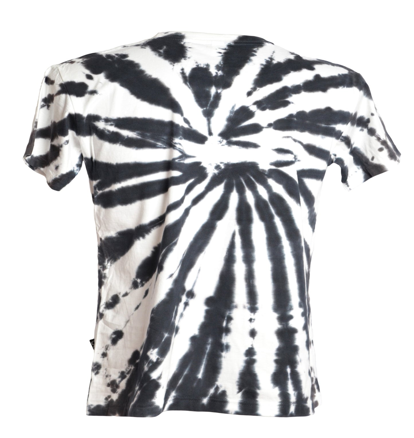 Vue dos t-shirt tie and dye couleur blanc et noir - GL BOUTIK