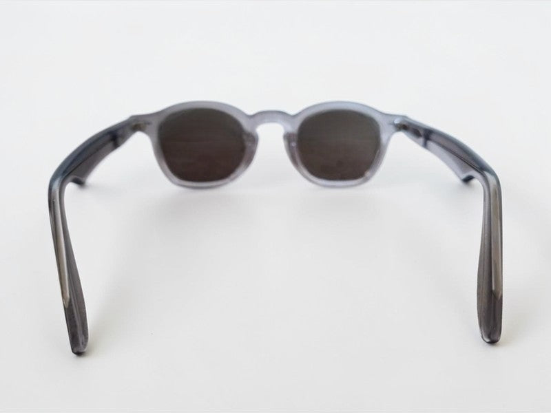 Vue arriere lunettes solaires pantos style moscot grises - GL BOUTIK