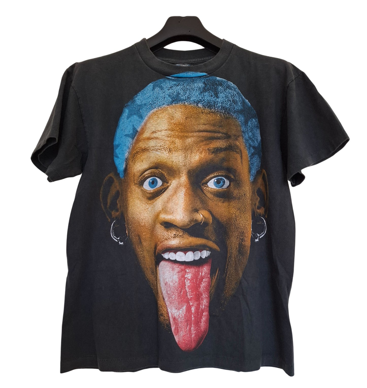 T-shirt gris délavé imprimé dennis rodman - GL BOUTIK