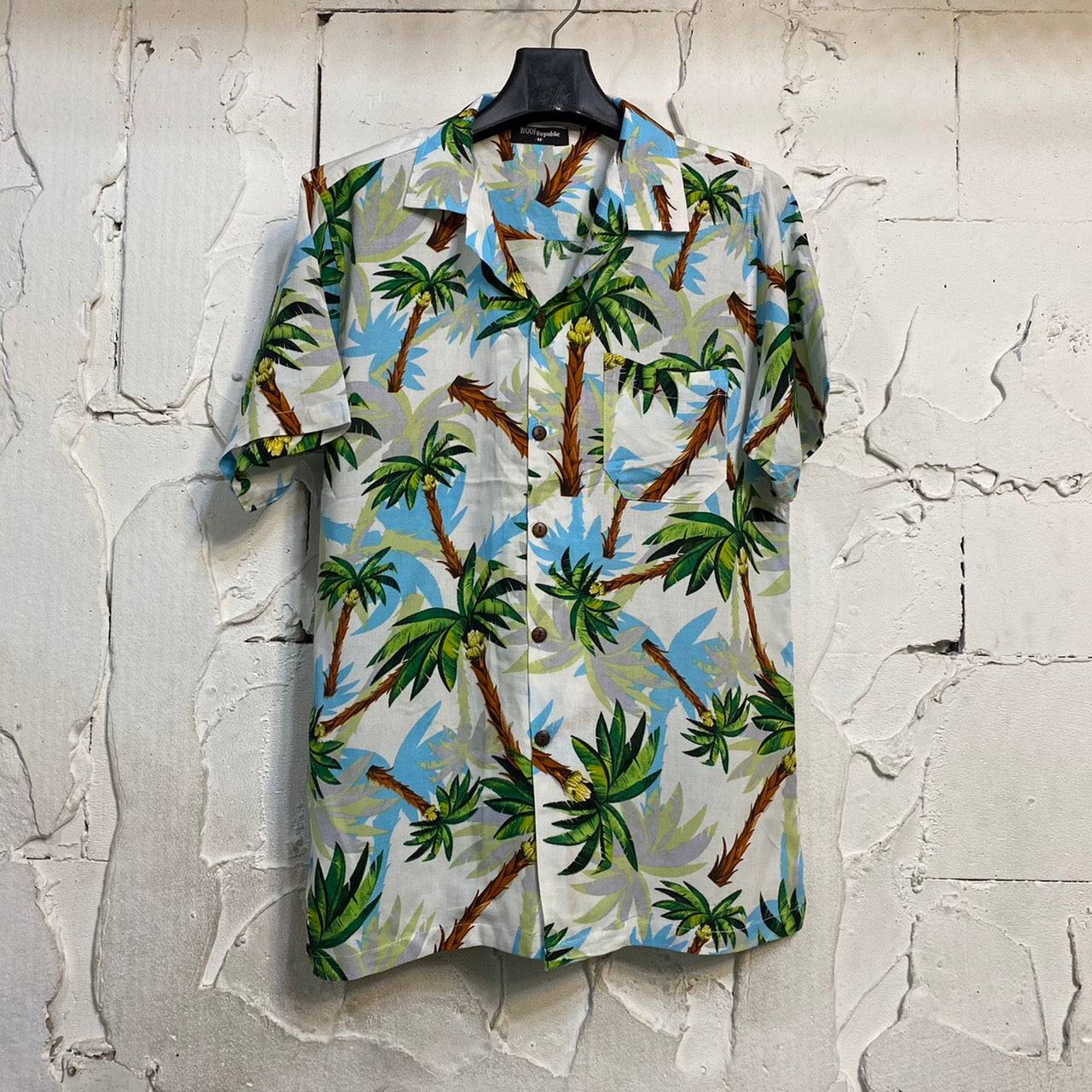 Chemise hawaienne homme motifs palmiers multicolores - GL BOUTIK