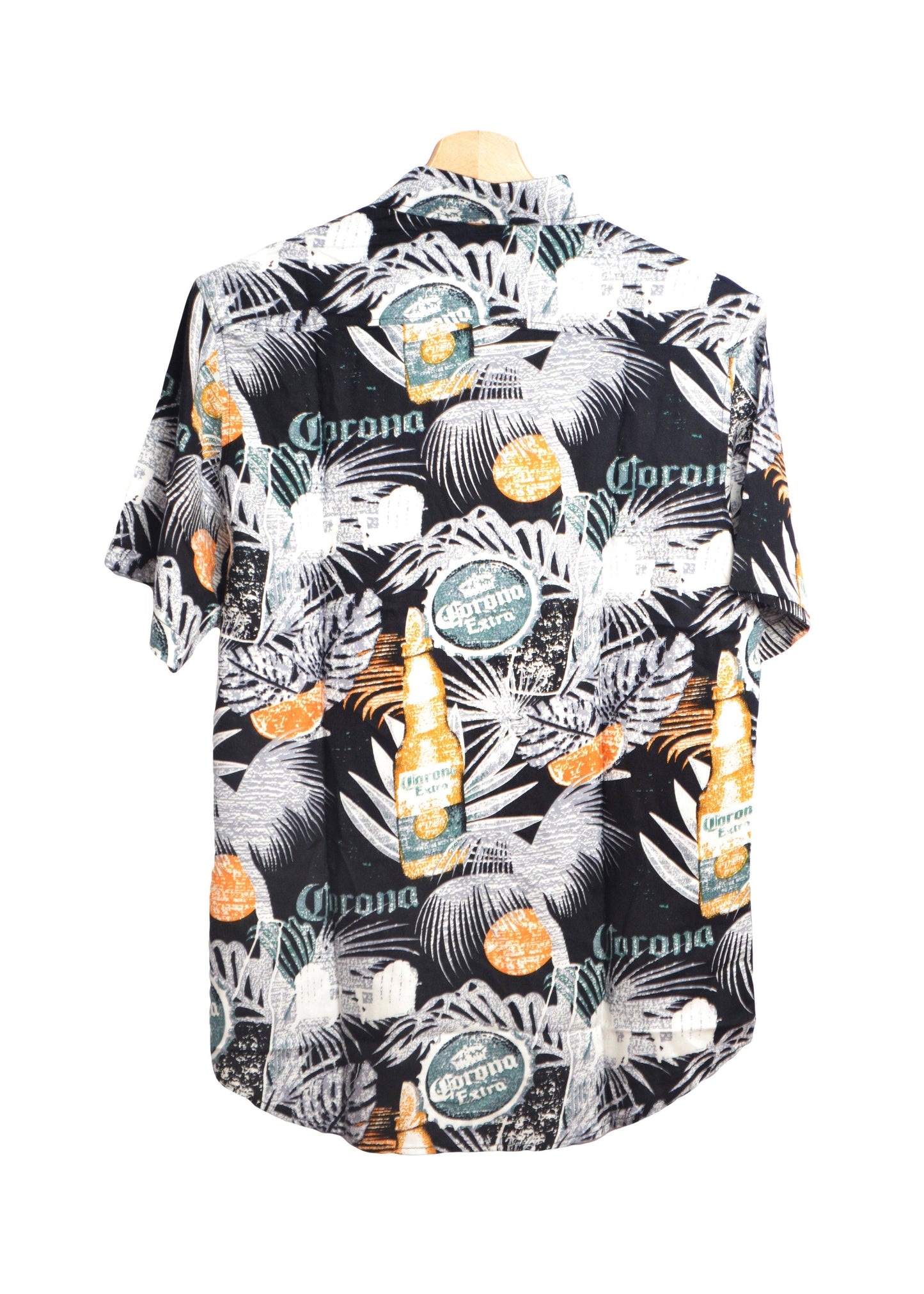 Chemise hawaienne imprimé bière corona - Vue dos - glboutik.com