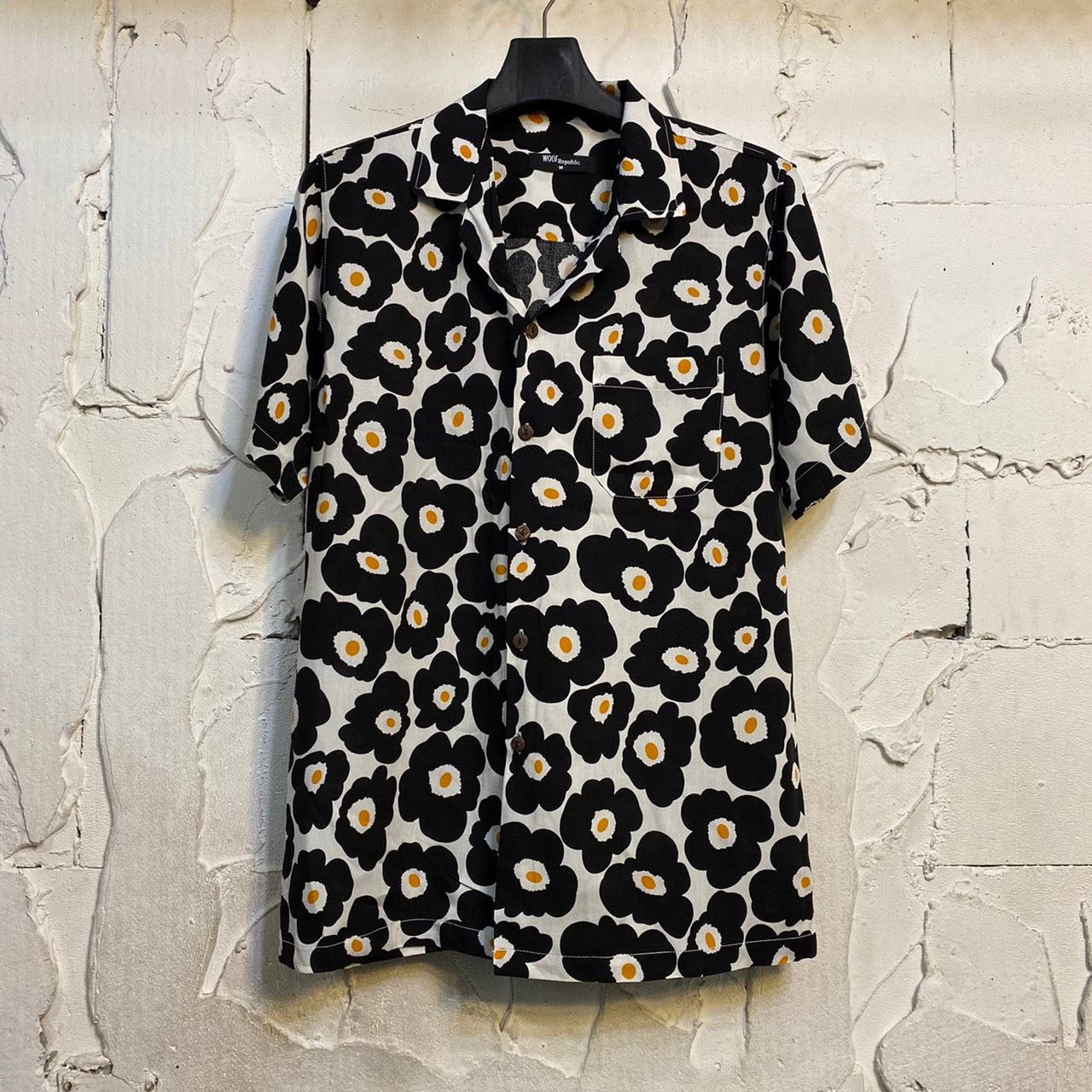 Chemise pour homme couleur noir et blanc avec imprimé oeufs - GL BOUTIK