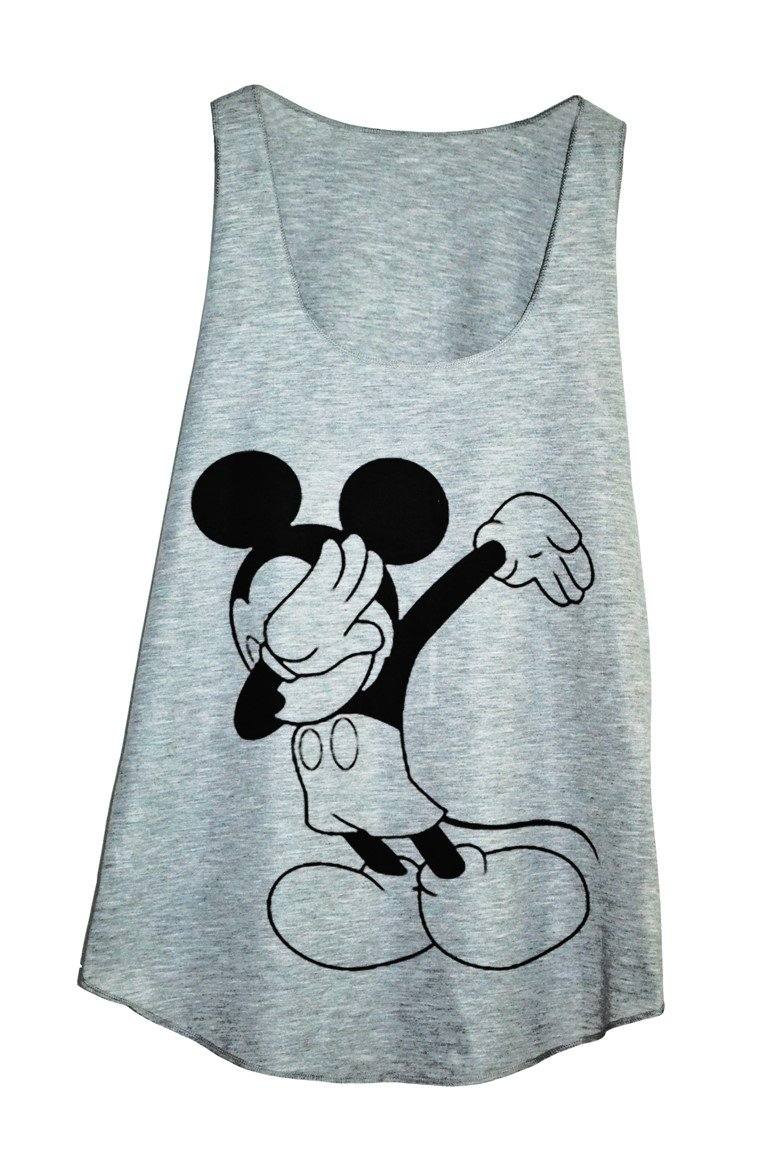 Débardeur mickey dab - Couleur gris