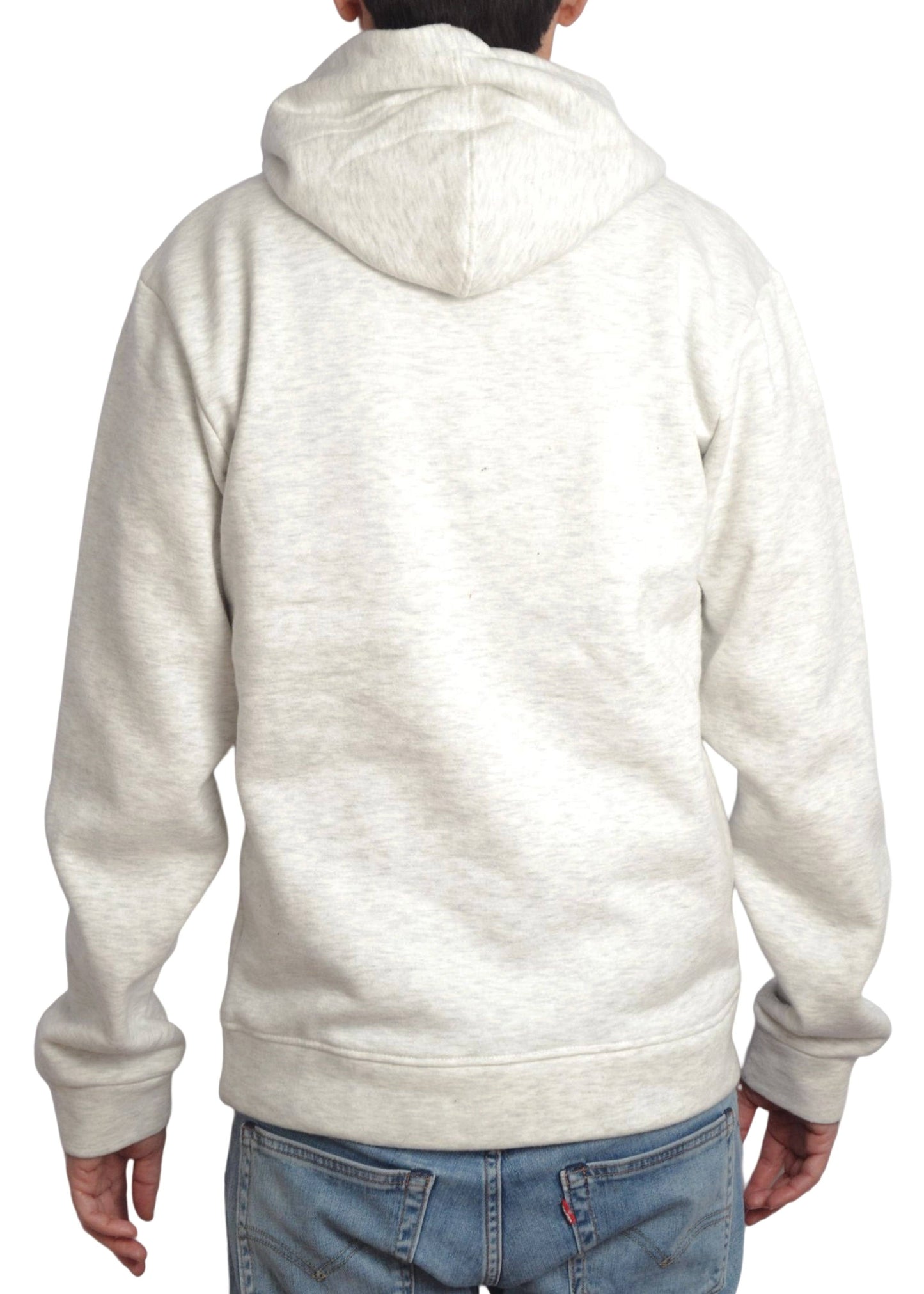 Vue dos sweat capuche jack & jones gris clair - GL BOUTIK
