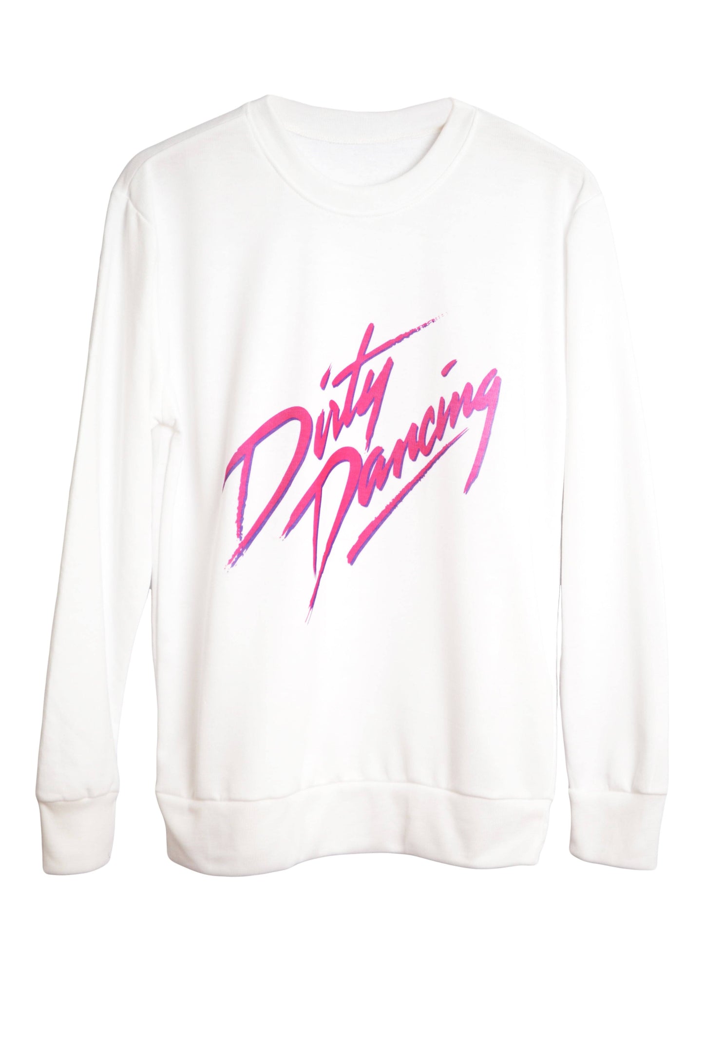 Sweat-shirt femme blanc imprimé dirty dancing