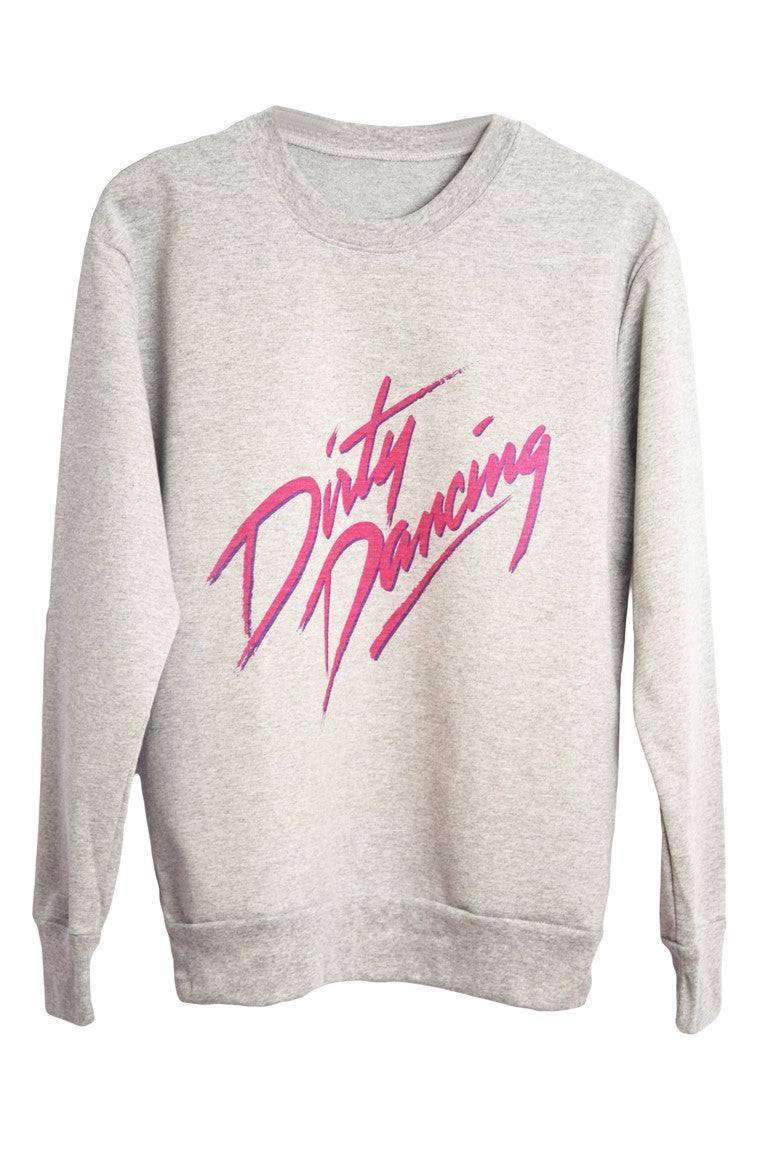 Sweat-shirt femme gris imprimé dirty dancing