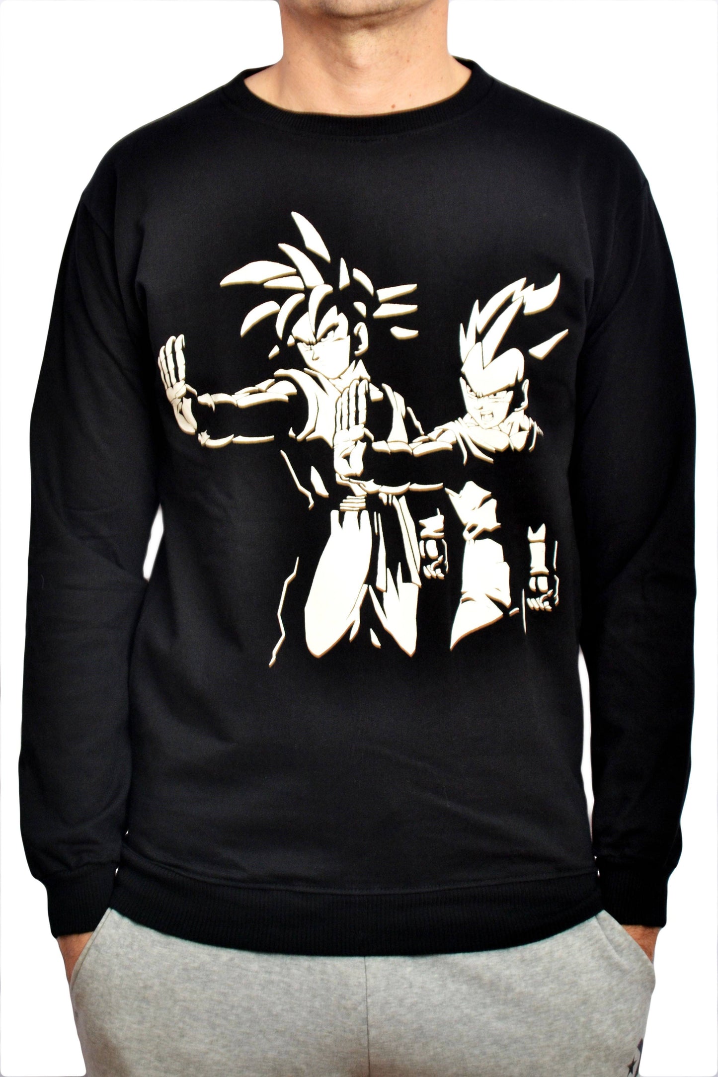 Sweat-shirt noir imprimé dragon ball - glboutik.com