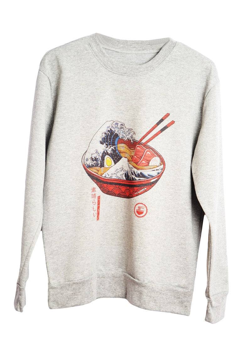 Sweat vague de ramen gris - GL BOUTIK