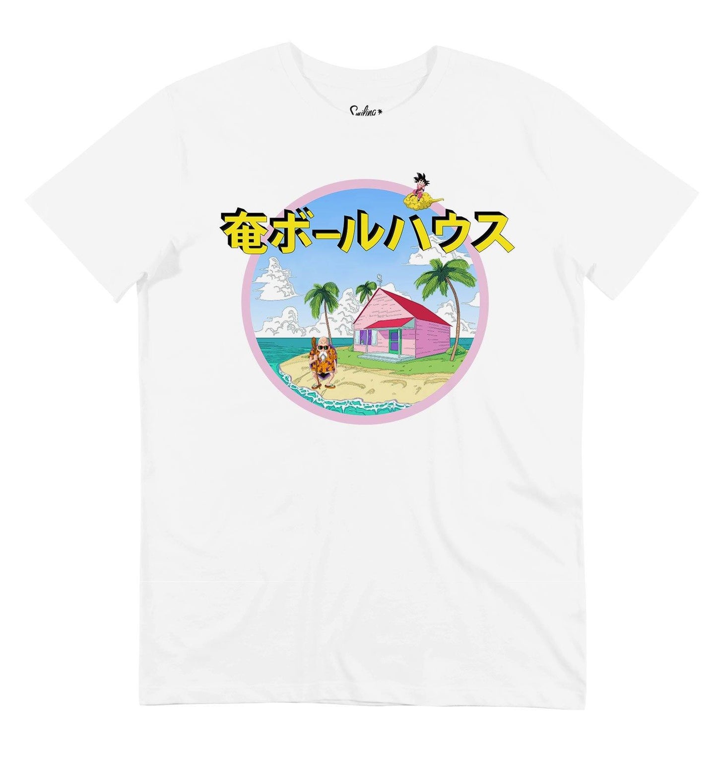 T-shirt kame house dragon ball - Couleur blanc