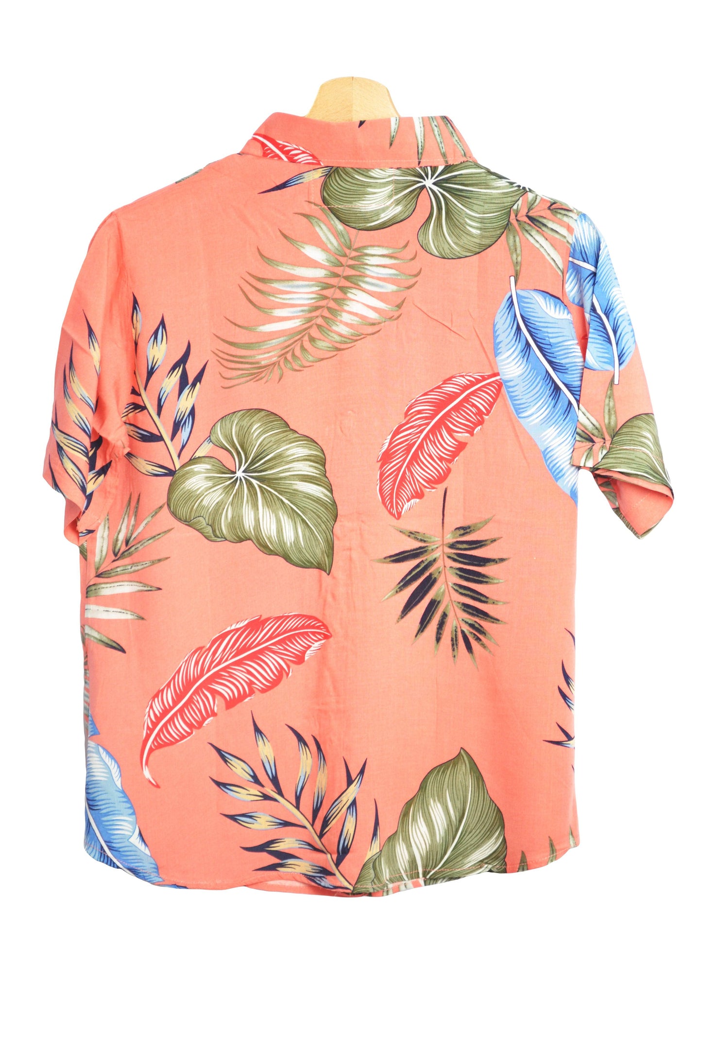 Vue dos chemisier à fleurs couleur saumon marque up hawaii - GL BOUTIK