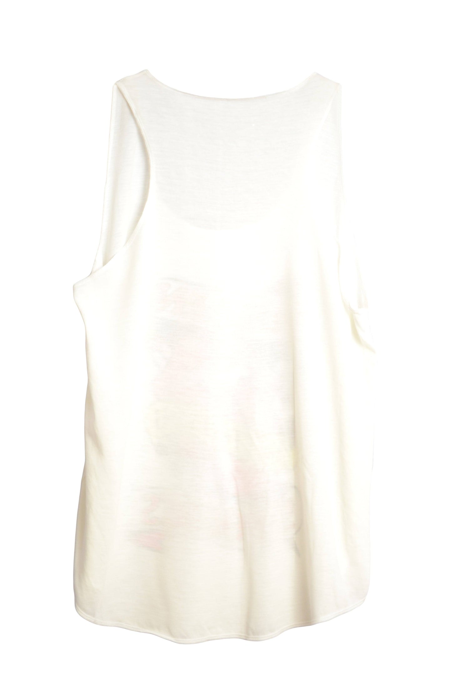 Vue dos débardeur femme couleur crème imprimé rolling stones tattoo you - GL BOUTIK