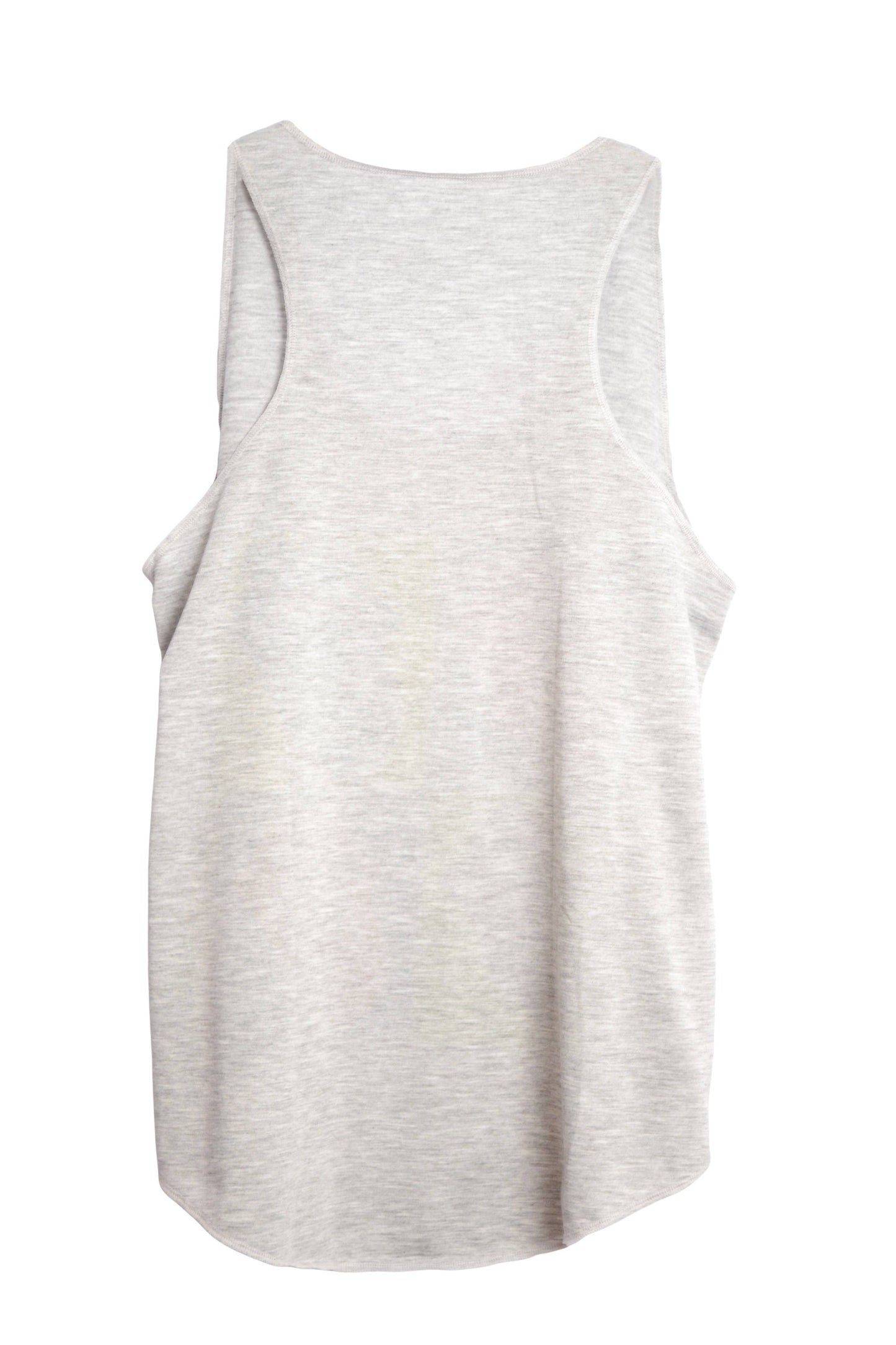 Vue dos débardeur femme couleur gris imprimé rolling stones tattoo you - GL BOUTIK