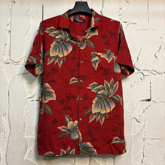 Chemise hawaienne homme rouge à fleurs - GL BOUTIK