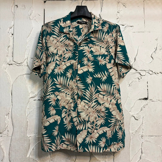 Chemise hawaienne homme vertes à fleurs - GL BOUTIK