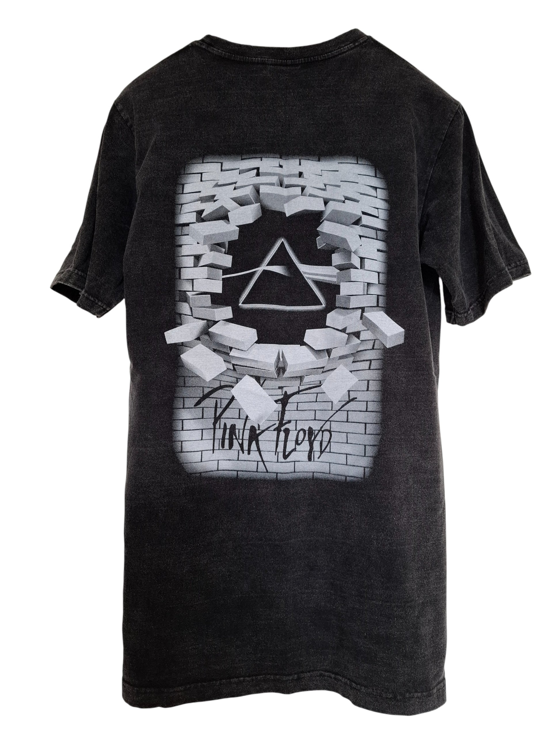 Dos-t-shirt délavé sérigraphié pink floyd - GL BOUTIK
