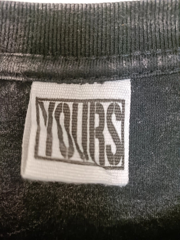 Vue tiquette tshirt gris délavé imprimé gorillaz - GL BOUTIK