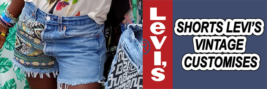 Bannière shorts levi's customisés vintage