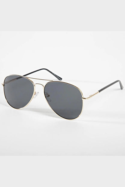 Lunettes aviateur monture dorée