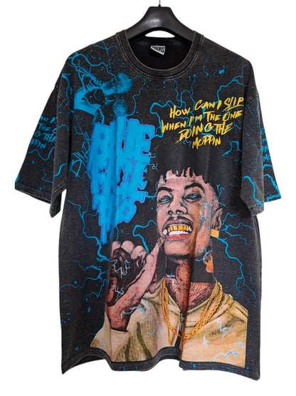 Vue face t-shirt blueface - GL BOUTIK