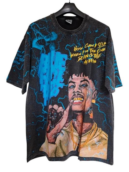 Vue face t-shirt blueface - GL BOUTIK
