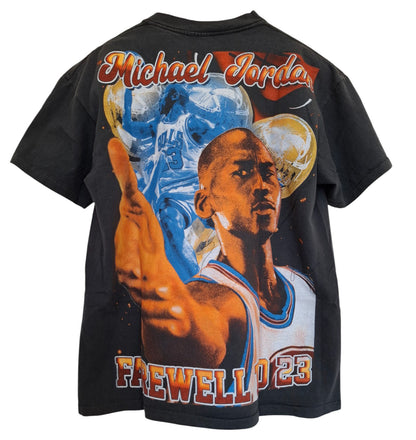 Vue dos t-shirt gris délavé bootleg bootleg jordan - GL BOUTIK