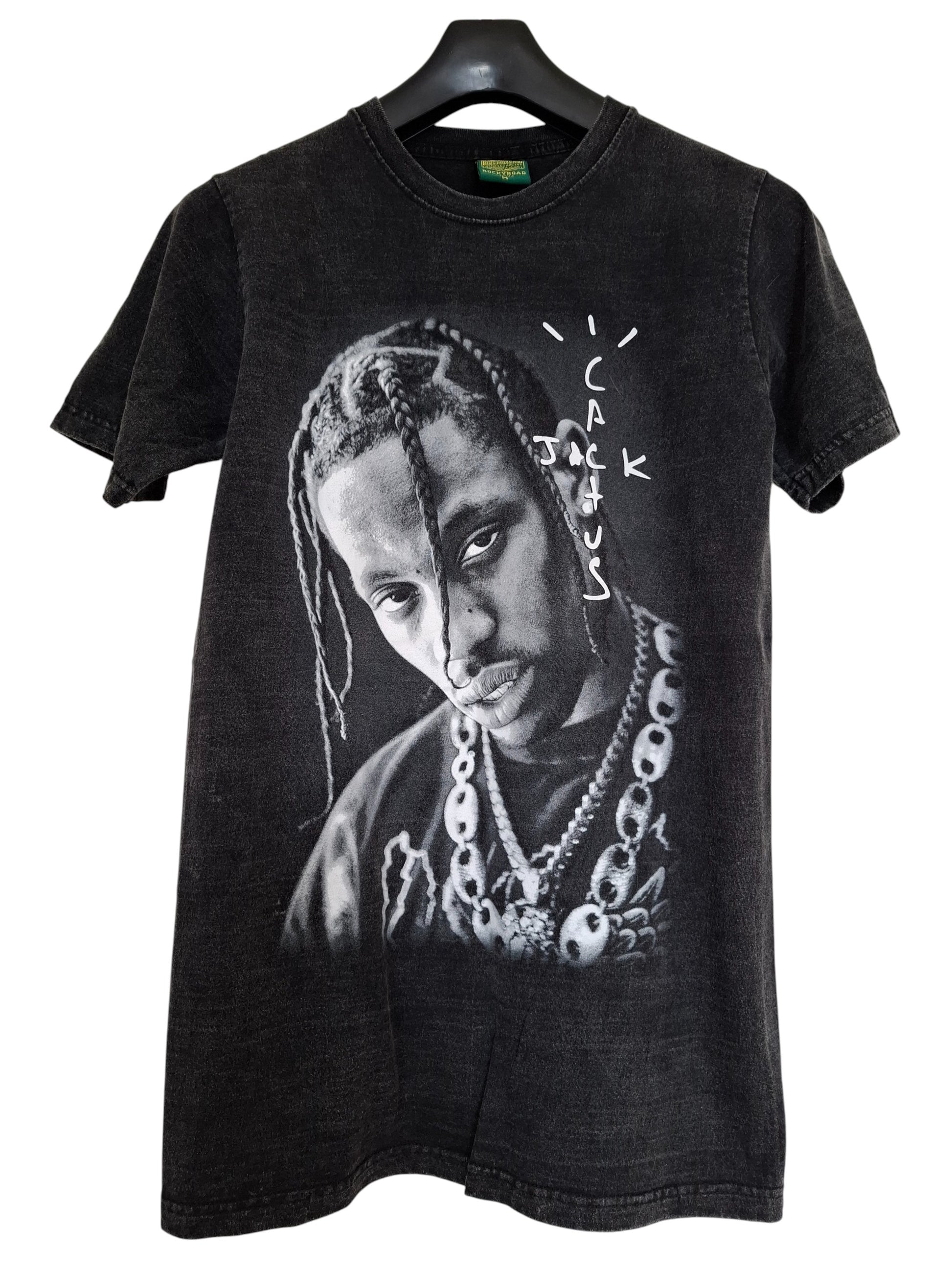 T-shirt gris délavé imprimé travis scott - GL BOUTIK