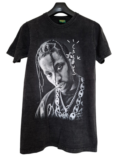 T-shirt gris délavé imprimé travis scott - GL BOUTIK