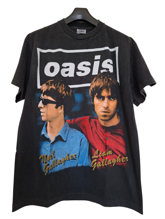 T-shirt gris délavé sérigraphie oasis - GL BOUTIK