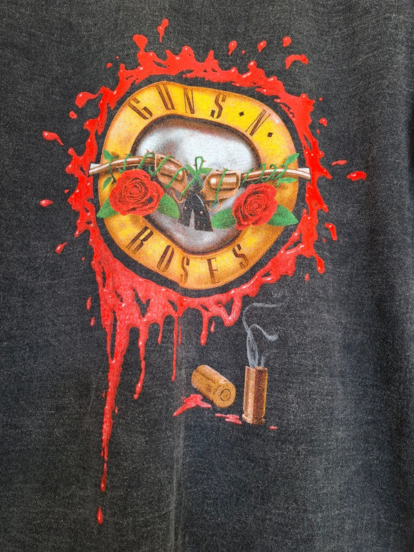 Visuel t-shirt délavé à la pierre imprimé guns N' roses - GL BOUTIK