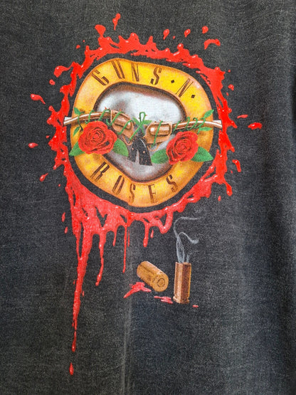 Visuel t-shirt délavé à la pierre imprimé guns N' roses - GL BOUTIK