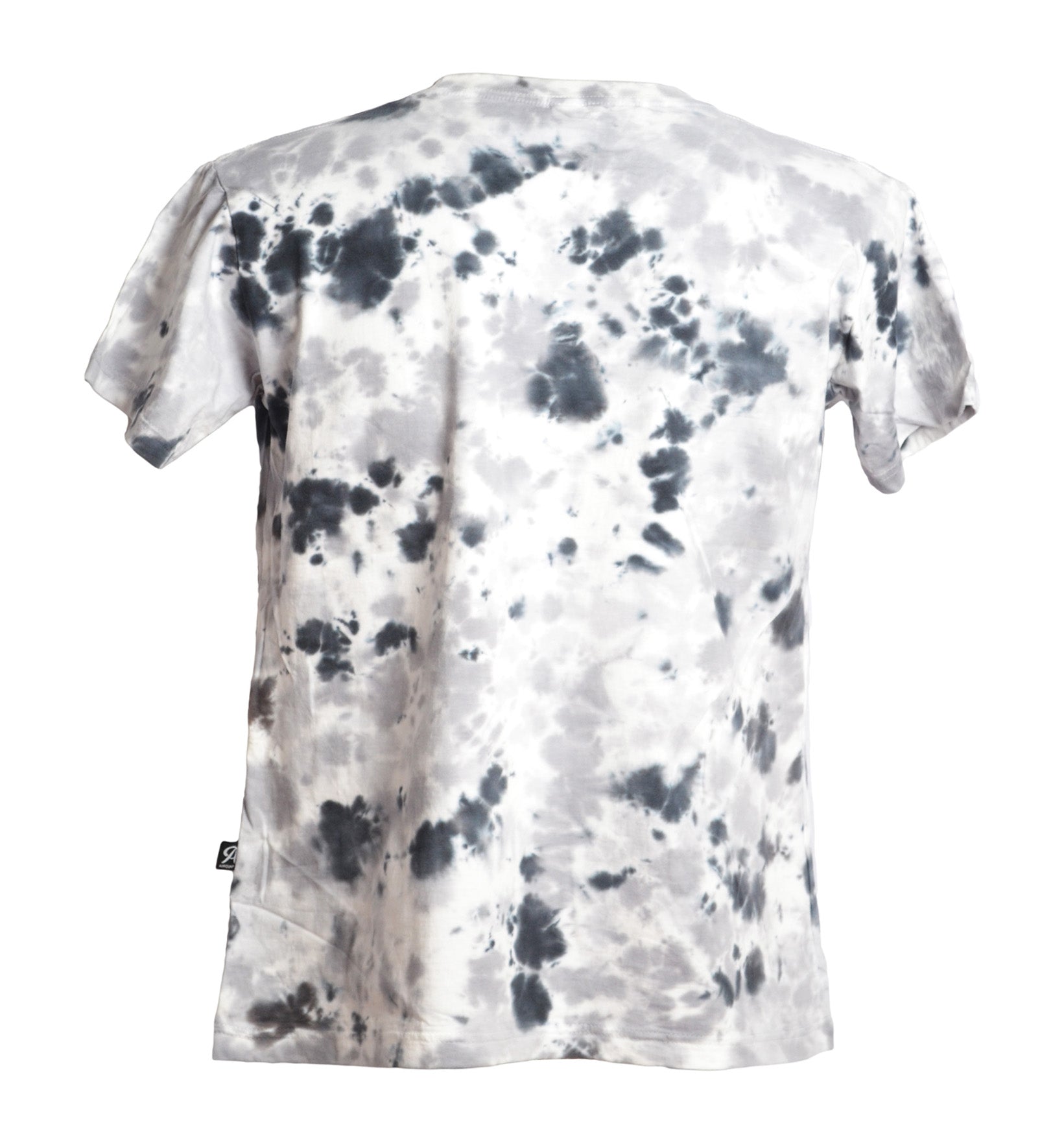 Vus dos t-shirt tie and dye effet taches blanc et gris - GL BOUTIK