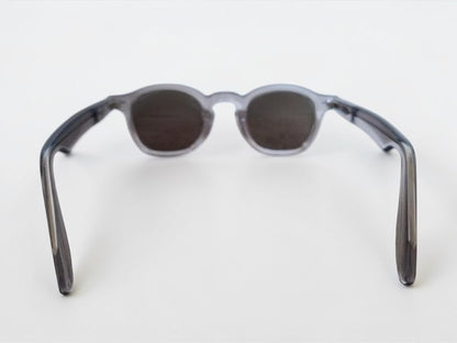 Vue arriere lunettes solaires pantos style moscot grises - GL BOUTIK