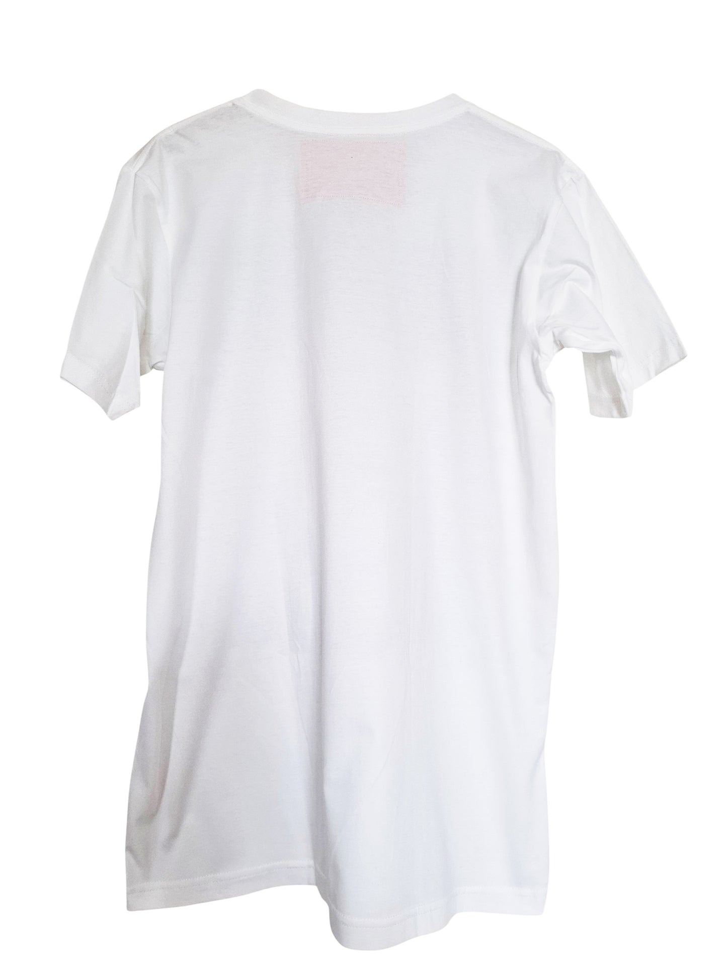 Vue dos T-shirt blanc col rond imprimé photo jessie j - GL BOUTIK