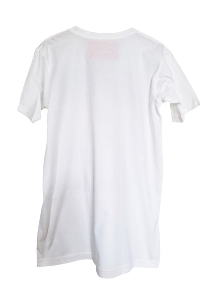Vue dos T-shirt blanc col rond imprimé photo jessie j - GL BOUTIK
