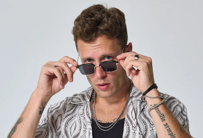 Lunettes clubmaster carrees noires