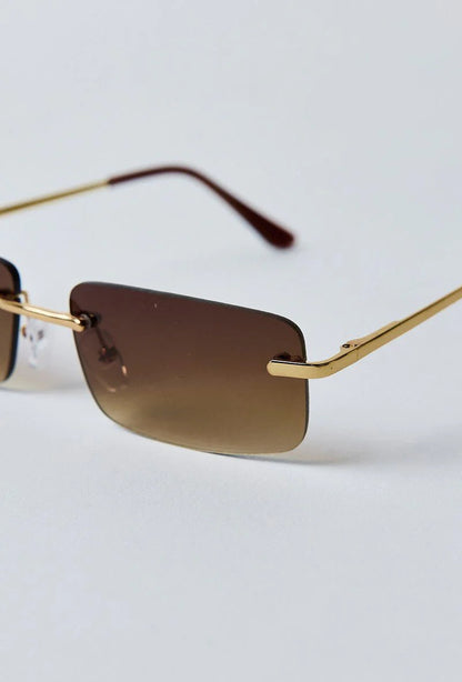 Vue verres lunettes de soleil sans monture - GL BOUTIK