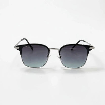 Lunettes solaires style clubmaster a verres dégradé bleu foncé  - GL BOUTIK
