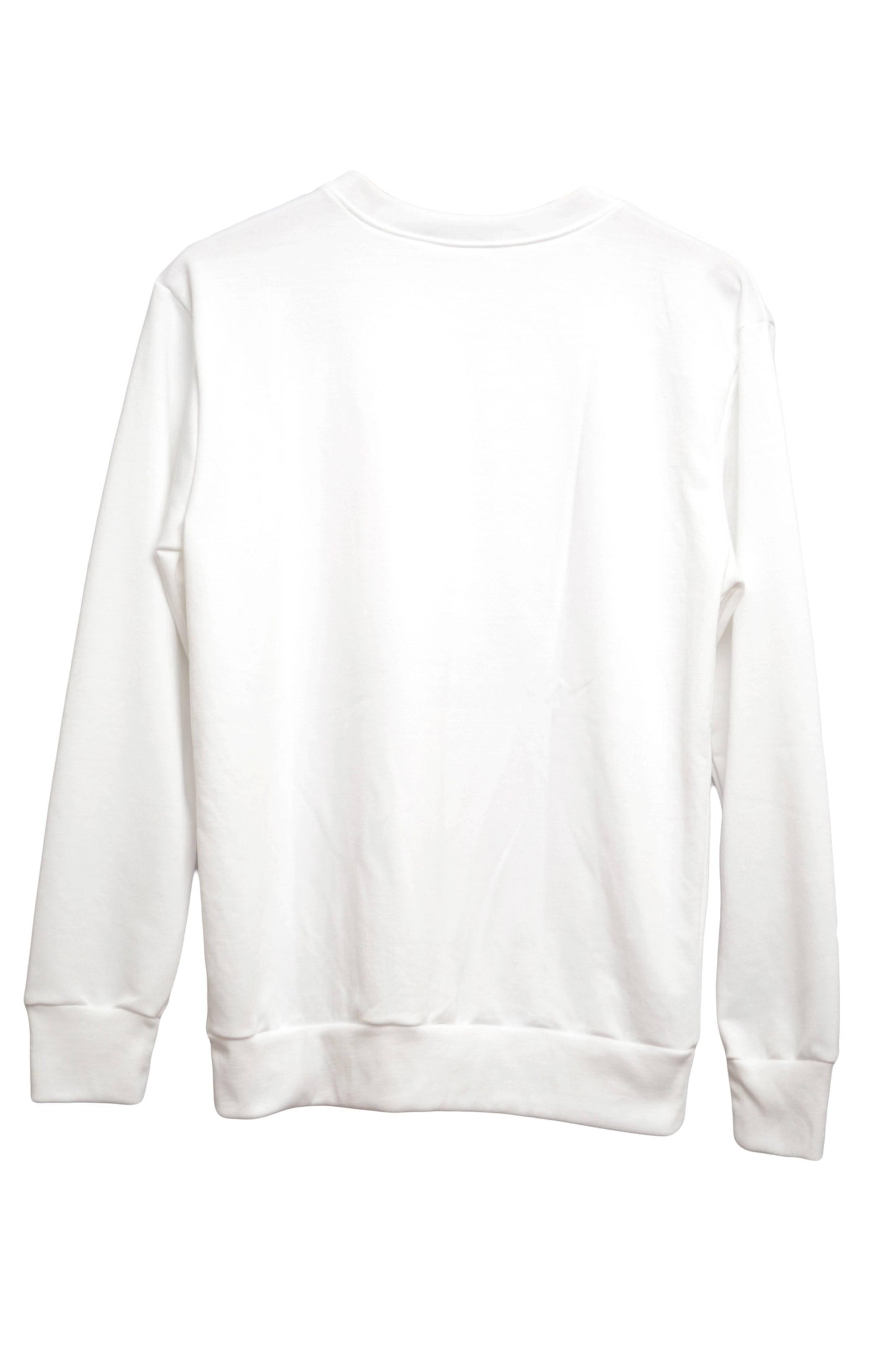 Sweat-shirt blanc on laisse pas bébé dans un coin - Vue dos