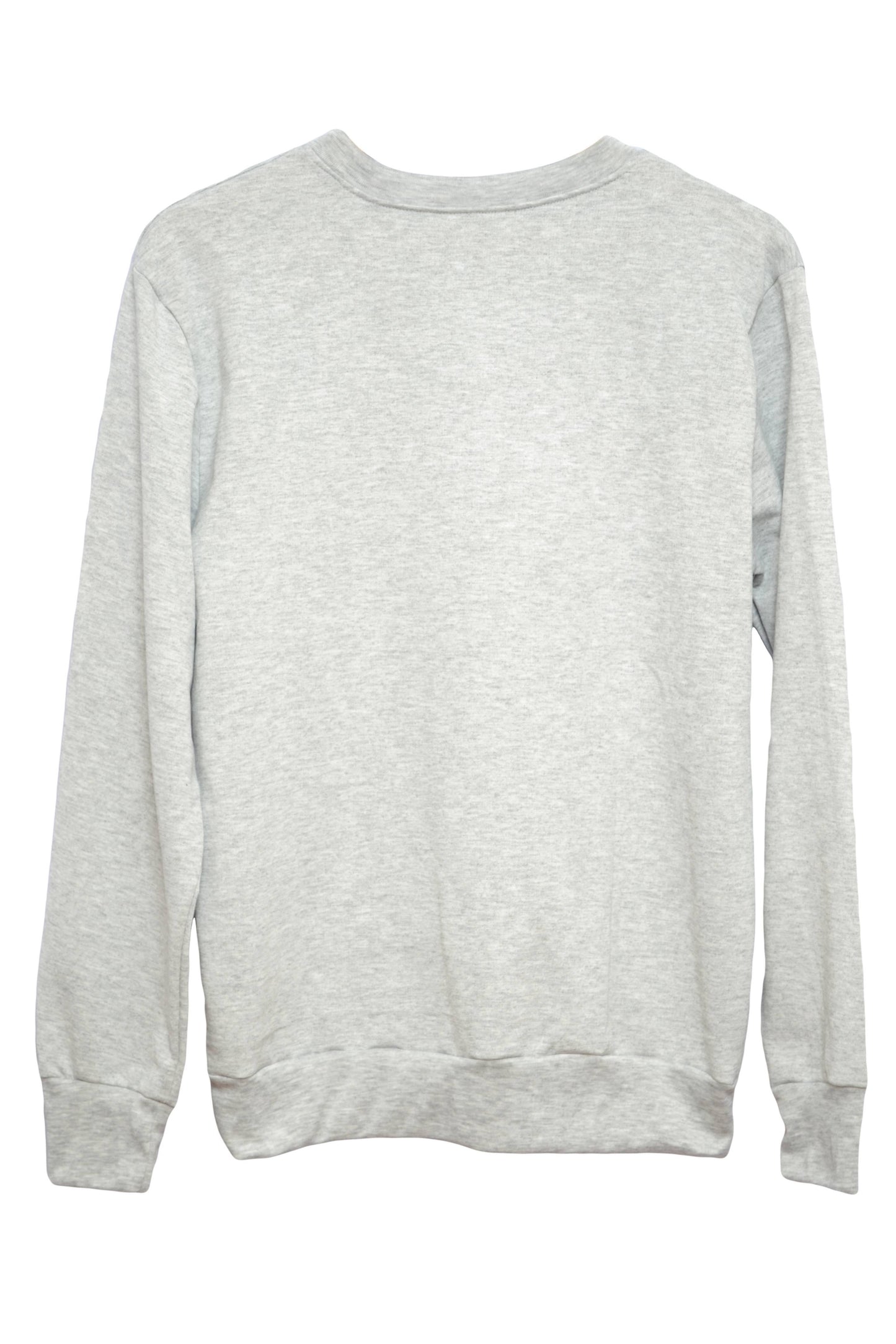 Sweat-shirt gris on laisse pas bébé dans un coin - Vue dos