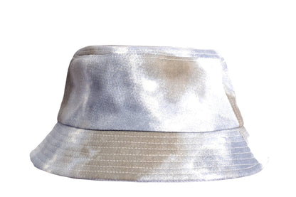 Chapeau bob avec effet tie-dye gris, bleu et blanc - GL BOUTIK