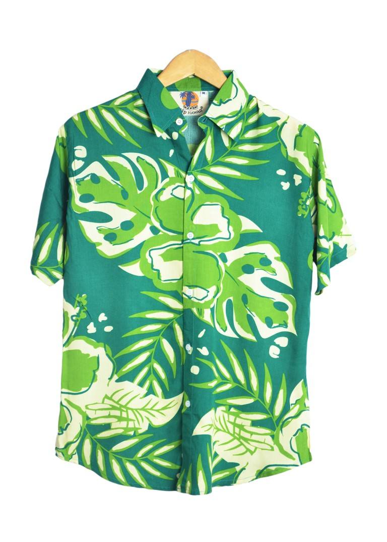 Chemise hawaienne verte marque up hawaii - GL BOUTIK