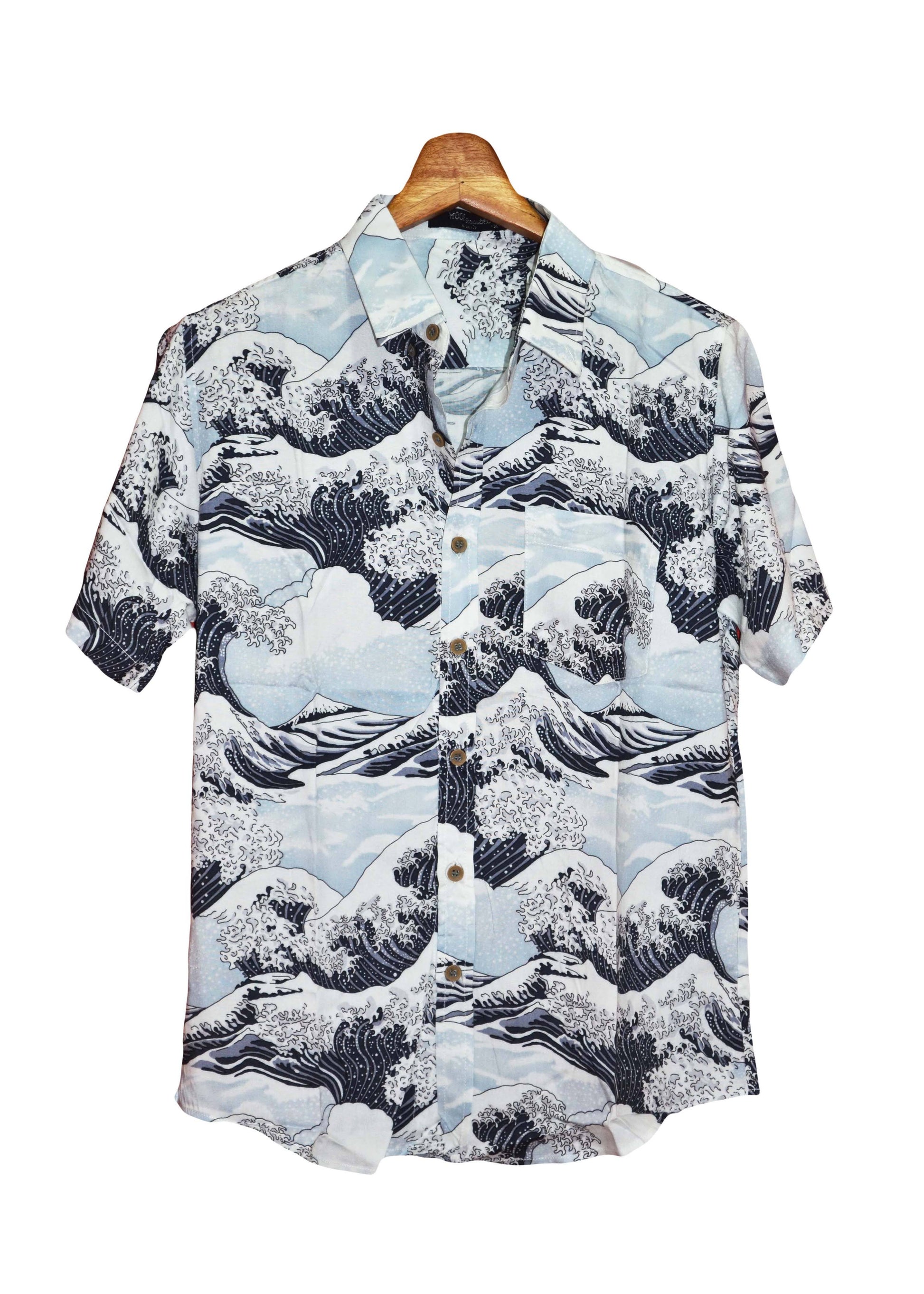 Chemise hawaienne pour homme imprimé motif vague de kawanagawa - GL BOUTIK
