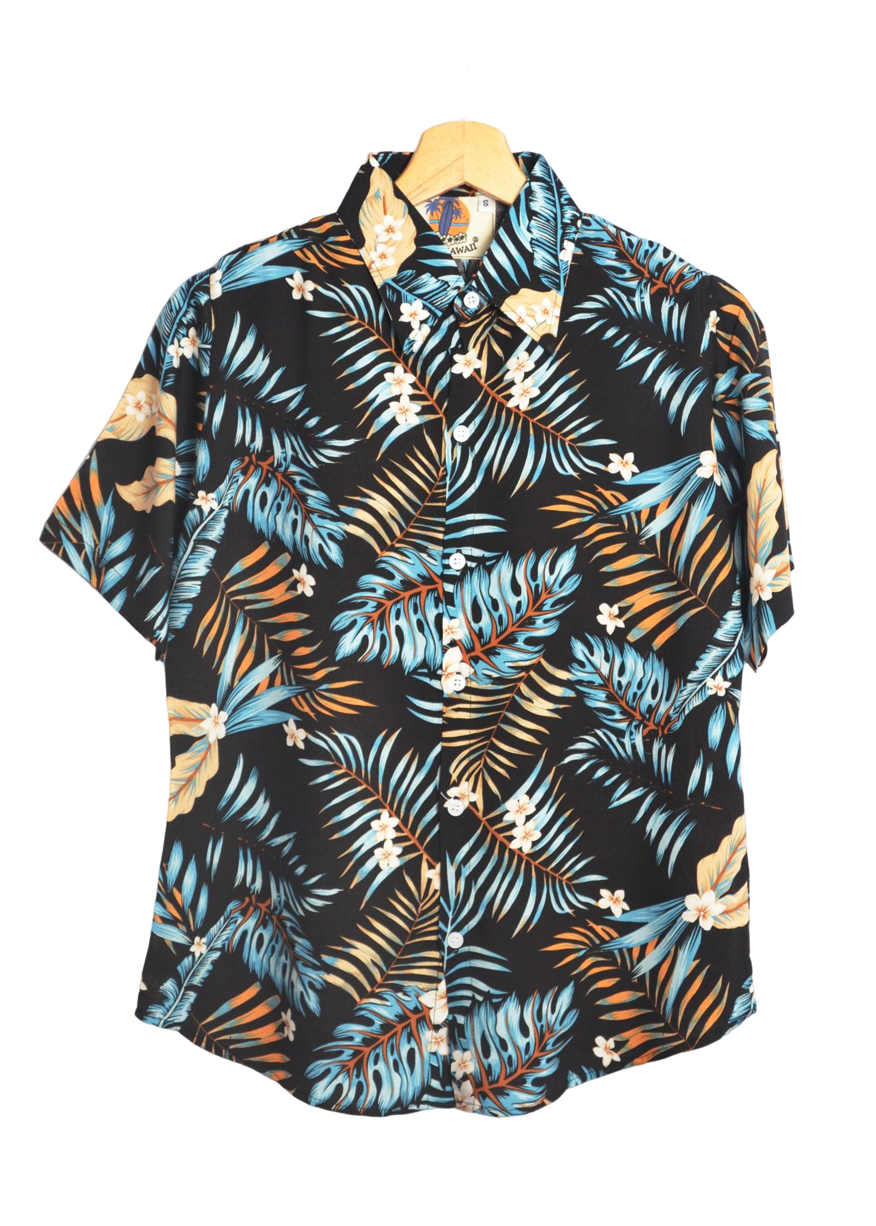 Chemisier fleurs marque up hawaii couleur noir GL BOUTIK