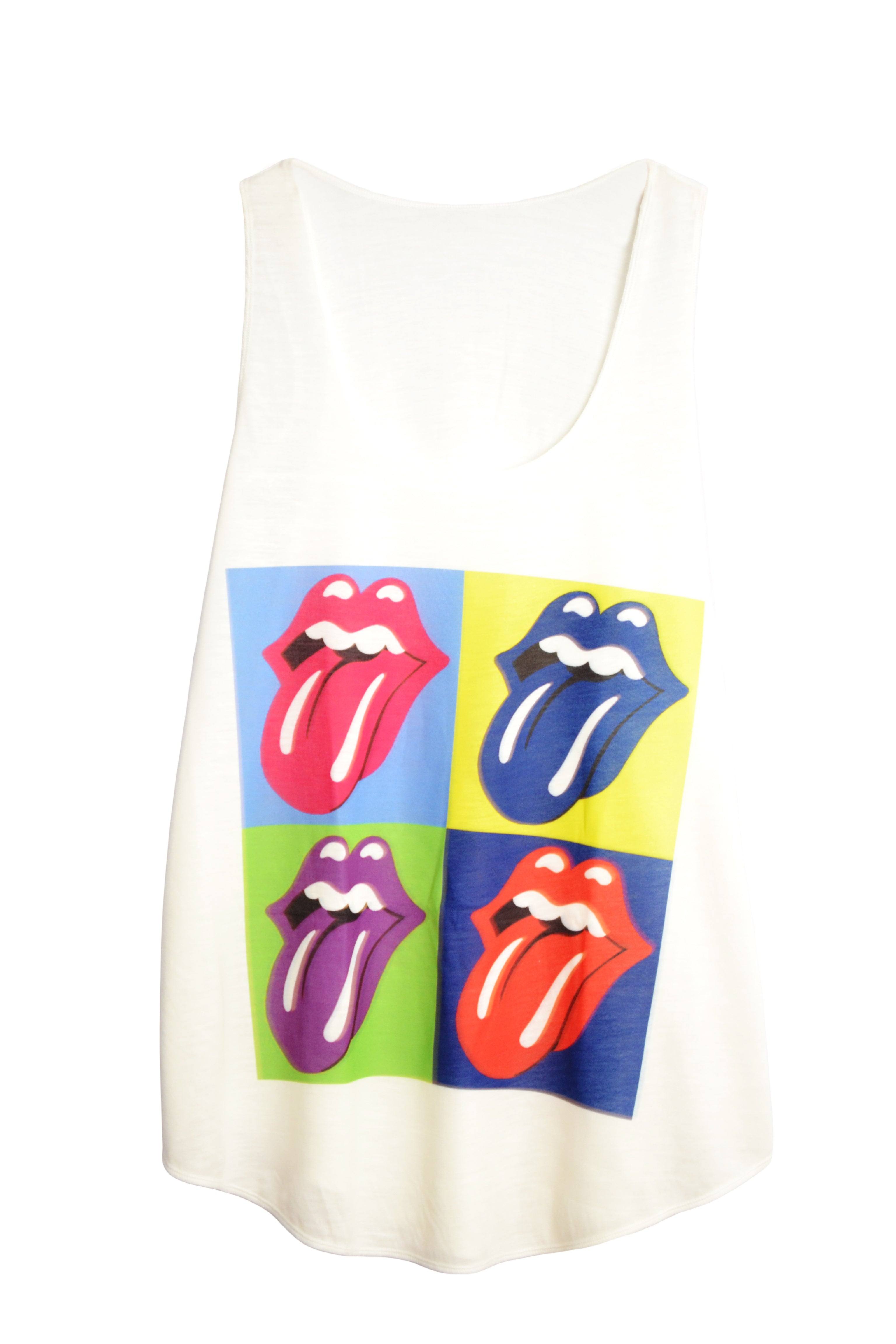 D bardeur femme langue rolling stones style pop art GL BOUTIK