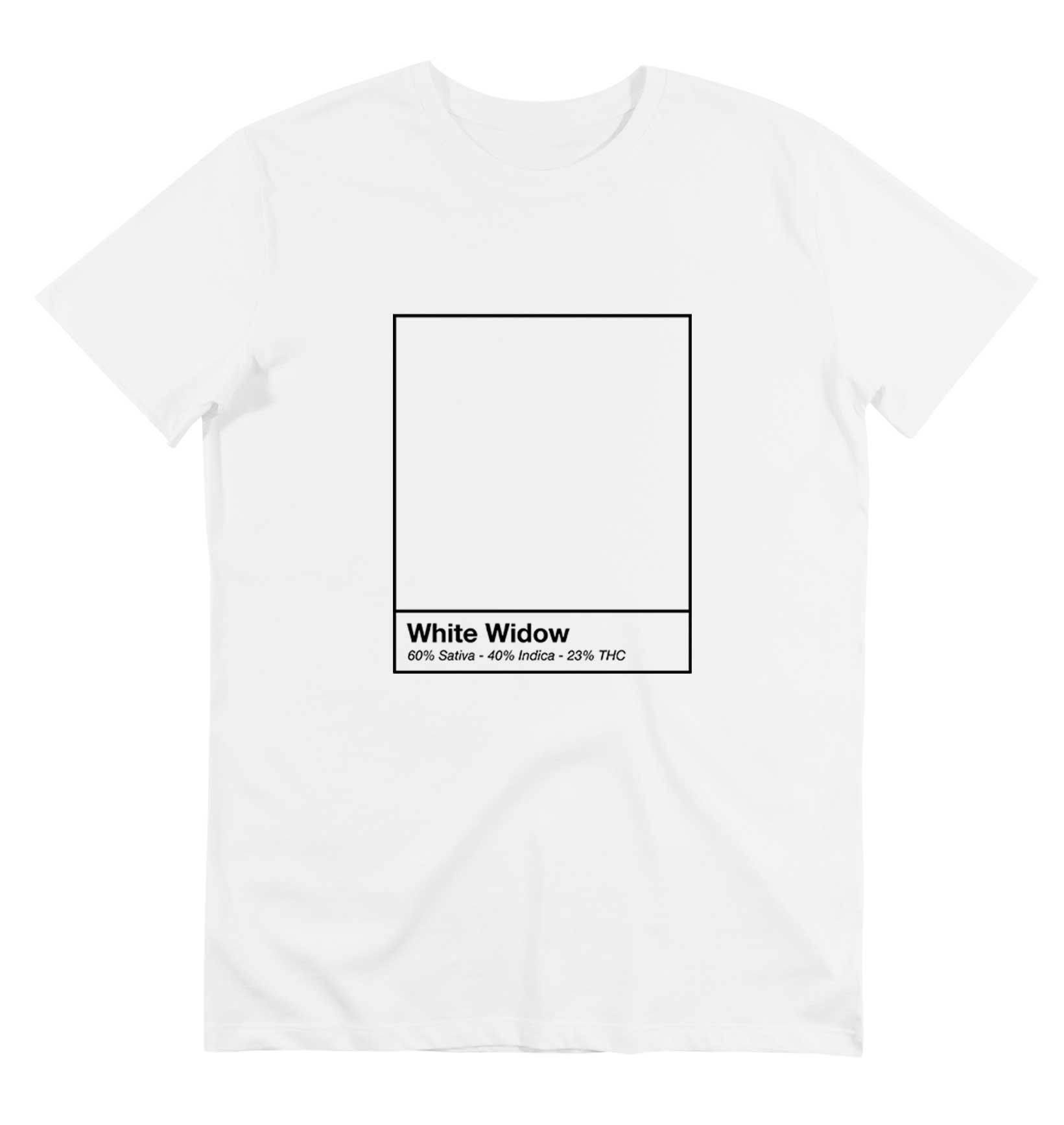 T-shirt homme blanc imprimé whie widow - GL BOUTIK